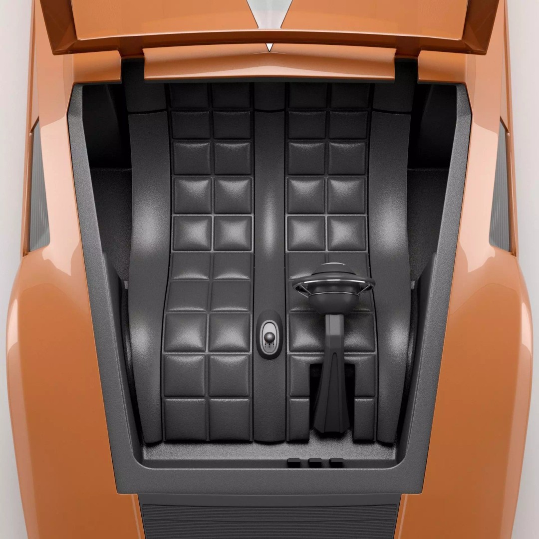 Lancia Stratos Zero 3D Model – High Detail Concept Car, FBX, OBJ - View 17