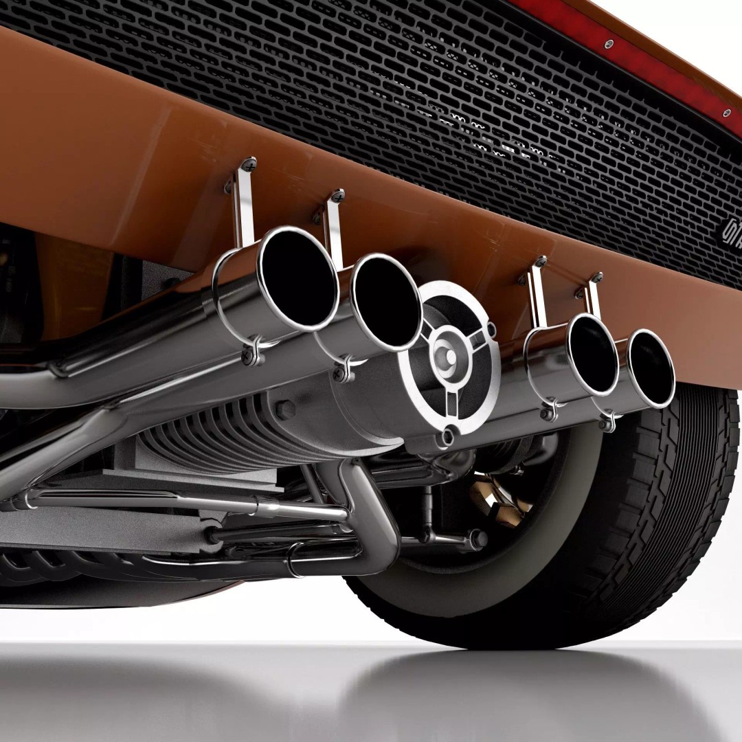 Lancia Stratos Zero 3D Model – High Detail Concept Car, FBX, OBJ - View 19