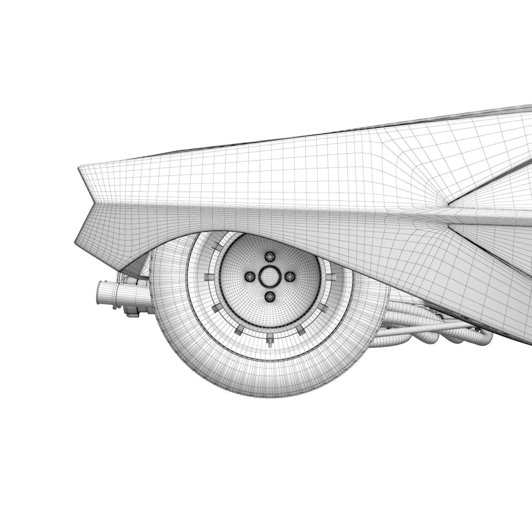 Lancia Stratos Zero 3D Model – High Detail Concept Car, FBX, OBJ - View 30