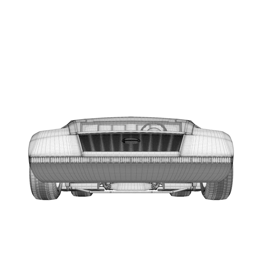 Lancia Stratos Zero 3D Model – High Detail Concept Car, FBX, OBJ - View 34
