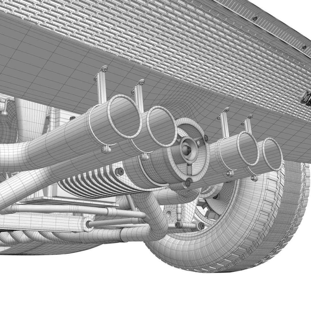 Lancia Stratos Zero 3D Model – High Detail Concept Car, FBX, OBJ - View 38