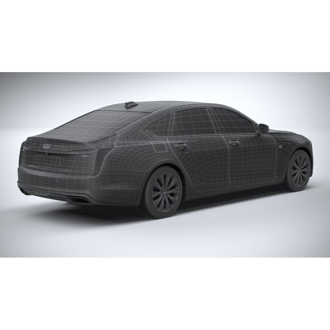 Cadillac CT6 3D Model – High Poly Luxury Sedan, FBX, OBJ