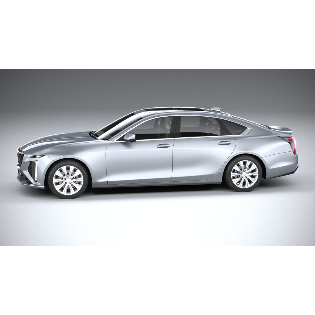 Cadillac CT6 3D Model – High Poly Luxury Sedan, FBX, OBJ - View 10