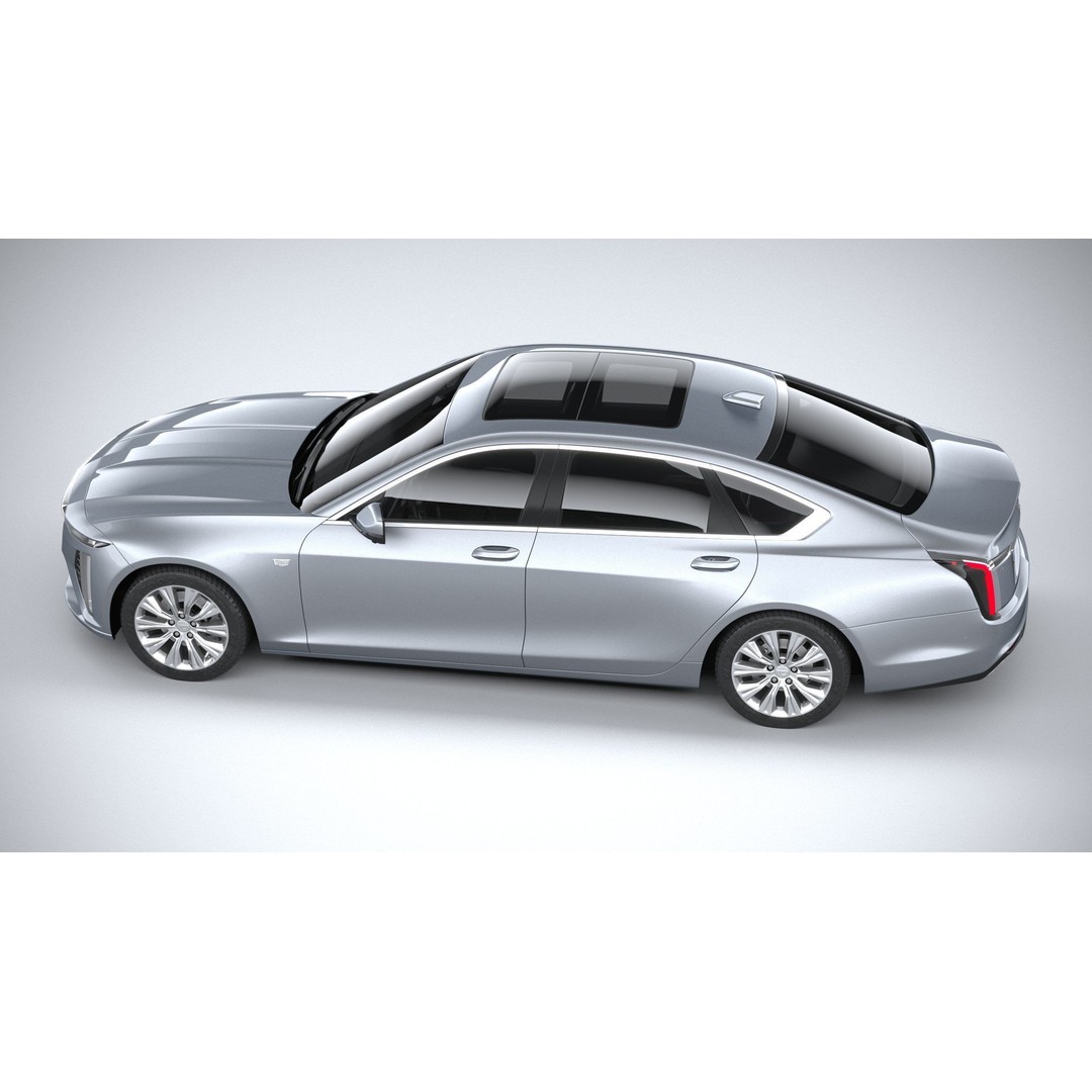Cadillac CT6 3D Model – High Poly Luxury Sedan, FBX, OBJ - View 11