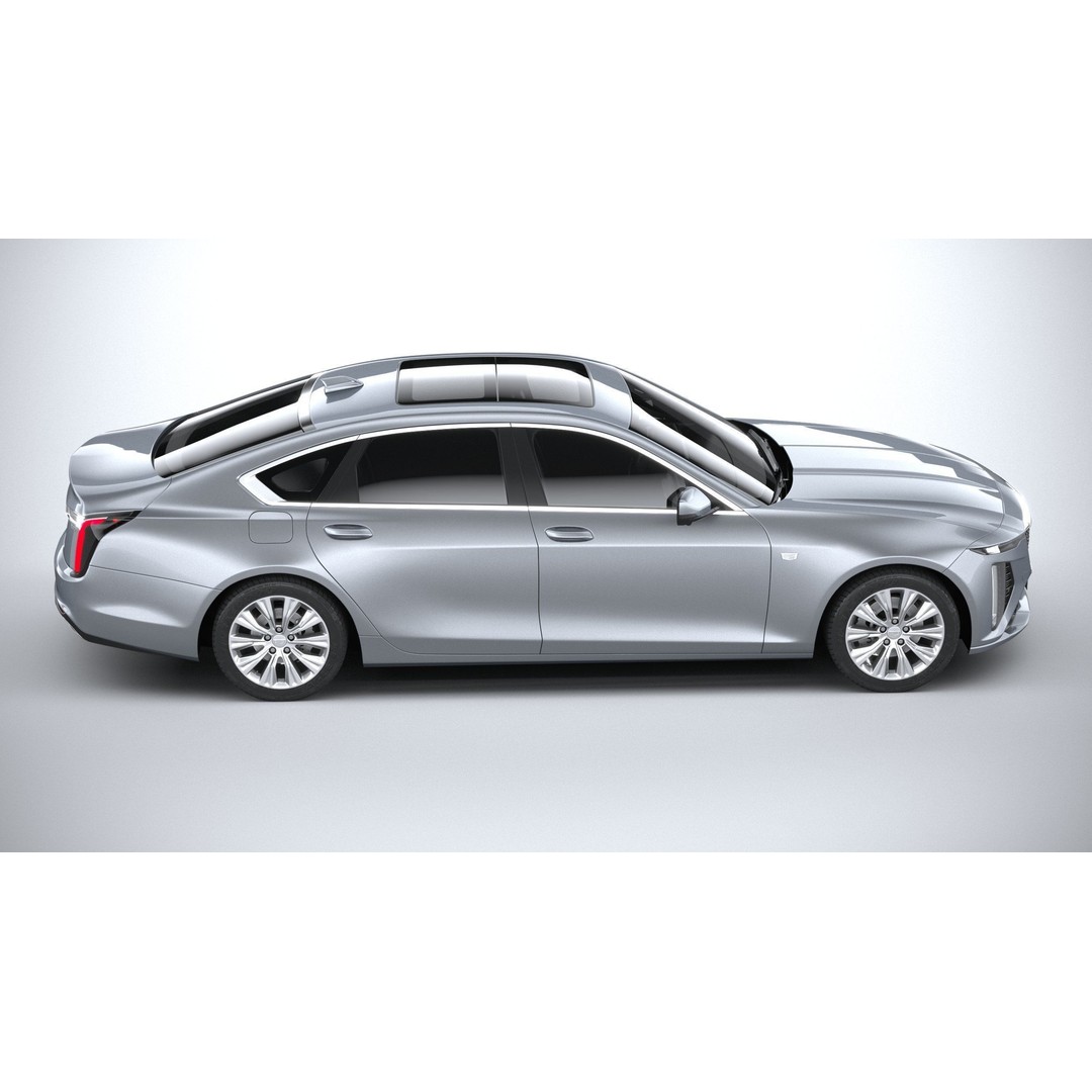 Cadillac CT6 3D Model – High Poly Luxury Sedan, FBX, OBJ - View 13