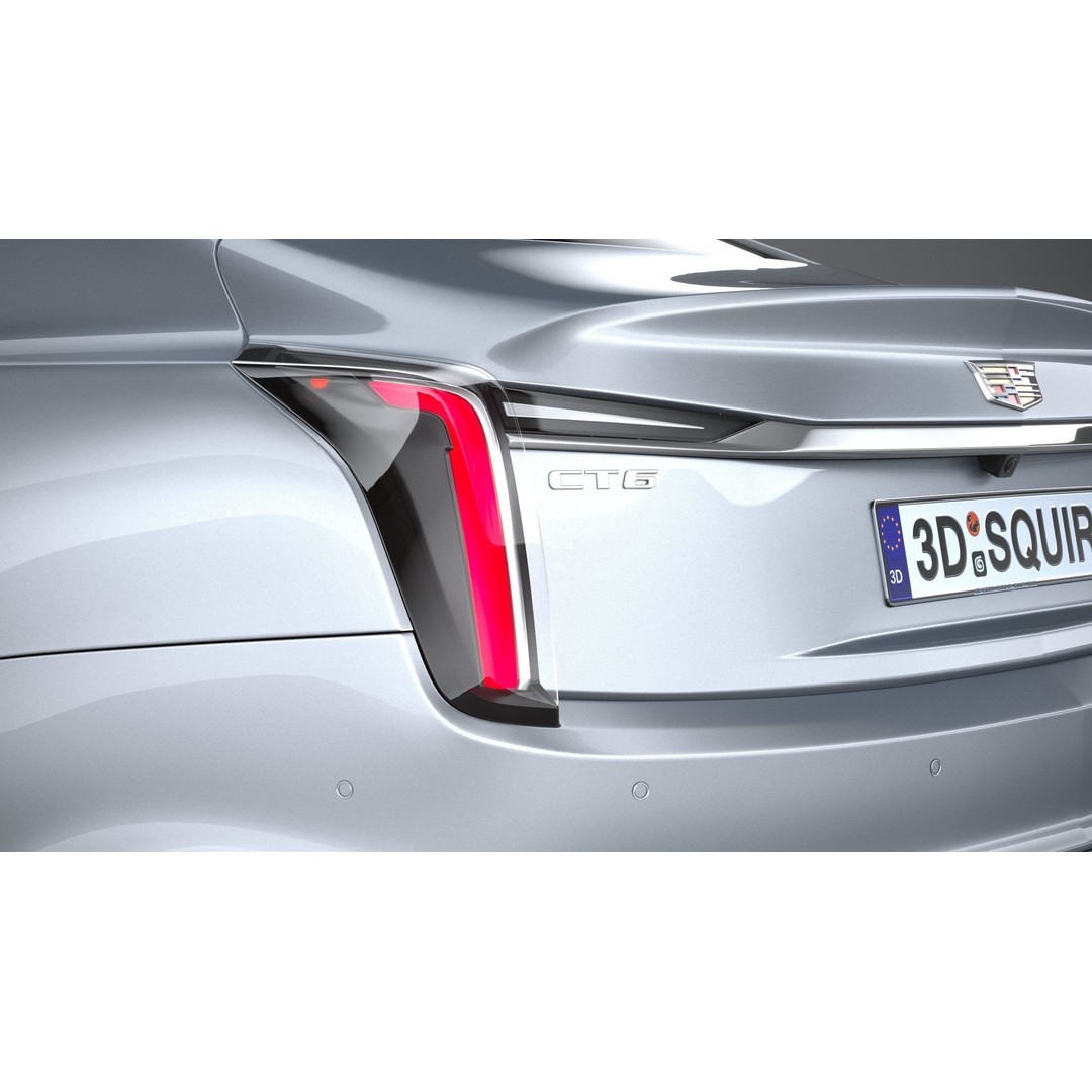 Cadillac CT6 3D Model – High Poly Luxury Sedan, FBX, OBJ - View 17