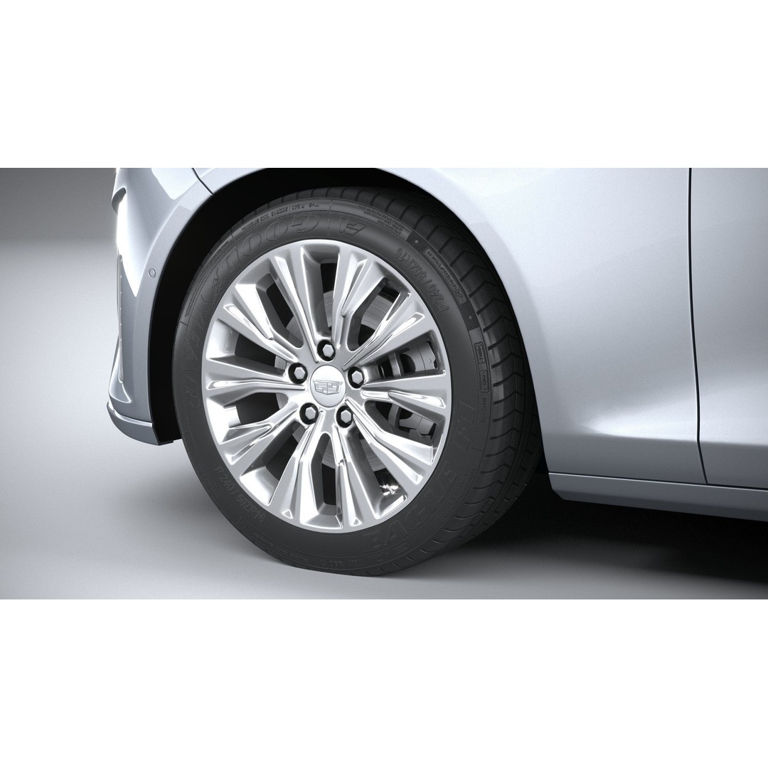 Cadillac CT6 3D Model – High Poly Luxury Sedan, FBX, OBJ - View 18