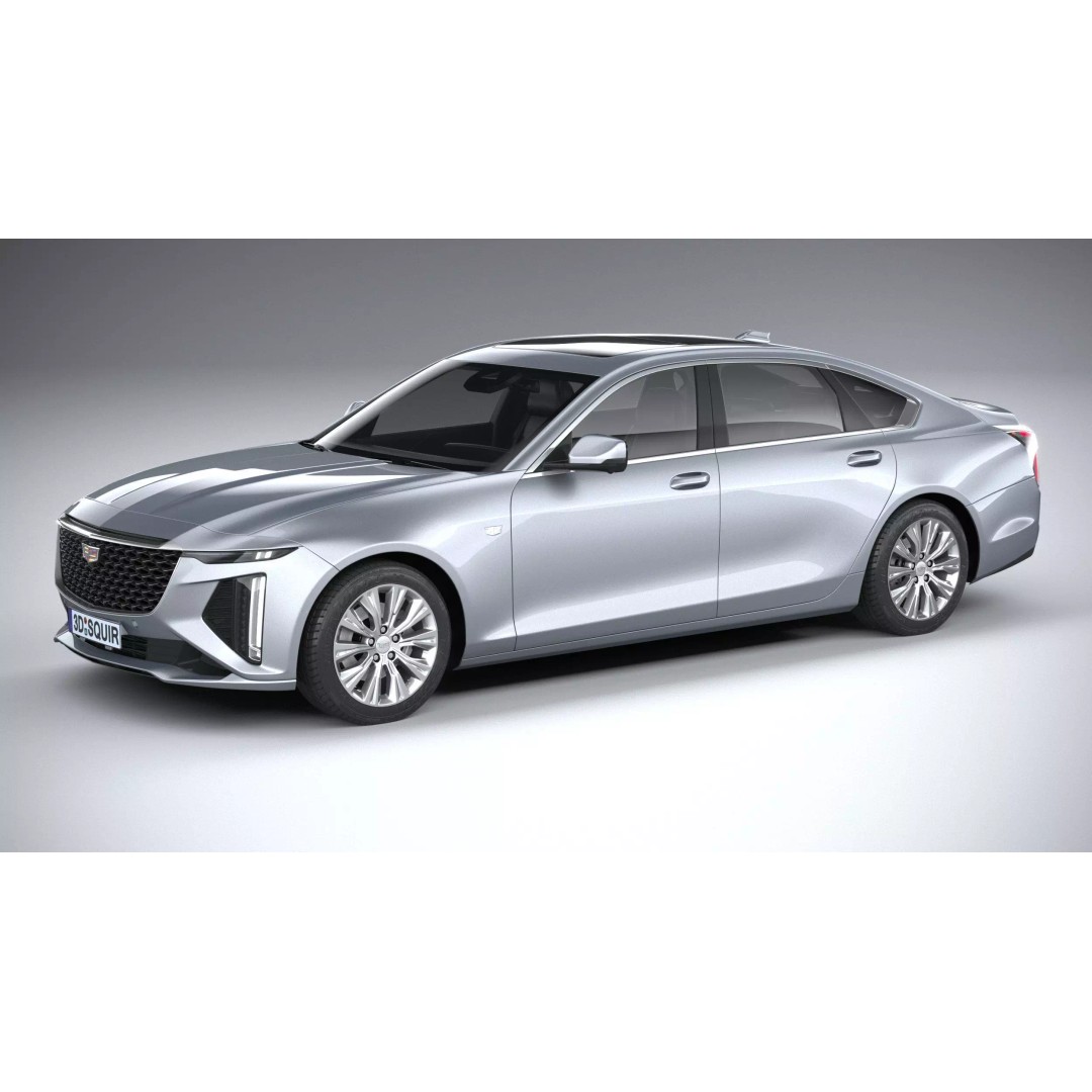 Cadillac CT6 3D Model – High Poly Luxury Sedan, FBX, OBJ - View 2