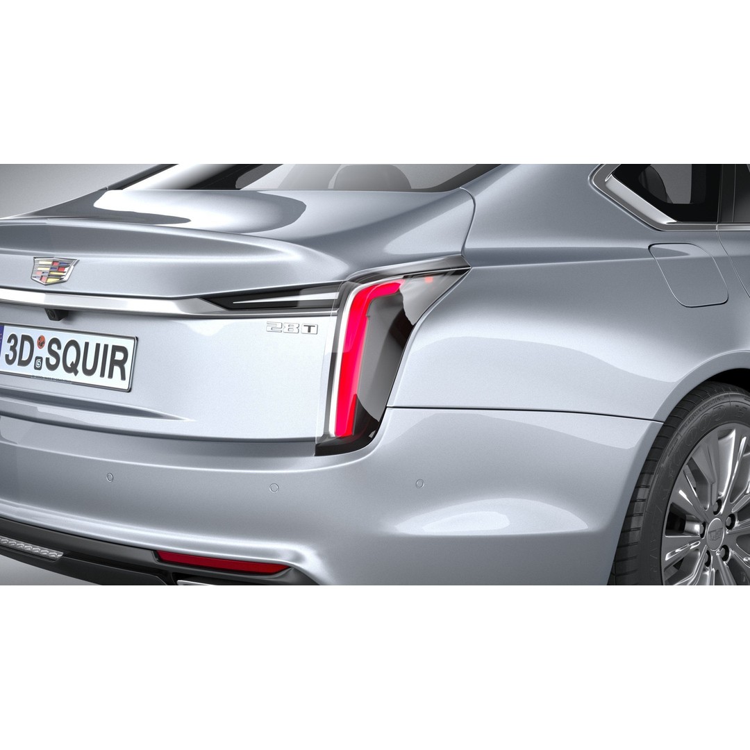 Cadillac CT6 3D Model – High Poly Luxury Sedan, FBX, OBJ - View 20