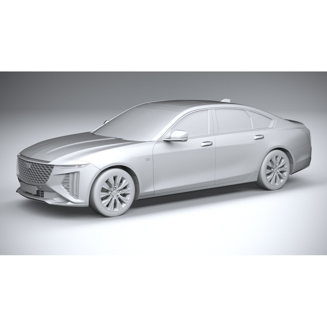 Cadillac CT6 3D Model – High Poly Luxury Sedan, FBX, OBJ - View 21