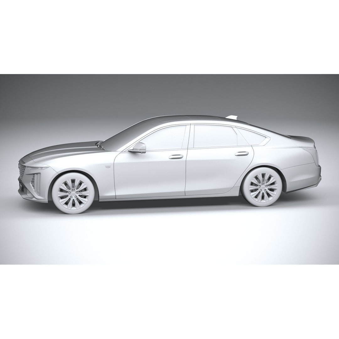 Cadillac CT6 3D Model – High Poly Luxury Sedan, FBX, OBJ - View 24