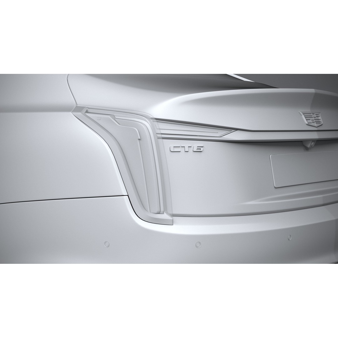 Cadillac CT6 3D Model – High Poly Luxury Sedan, FBX, OBJ - View 26