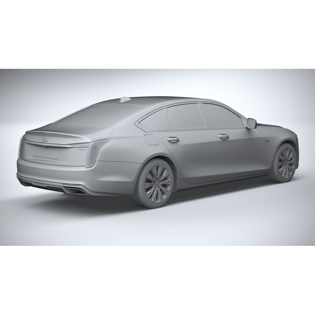 Cadillac CT6 3D Model – High Poly Luxury Sedan, FBX, OBJ - View 27