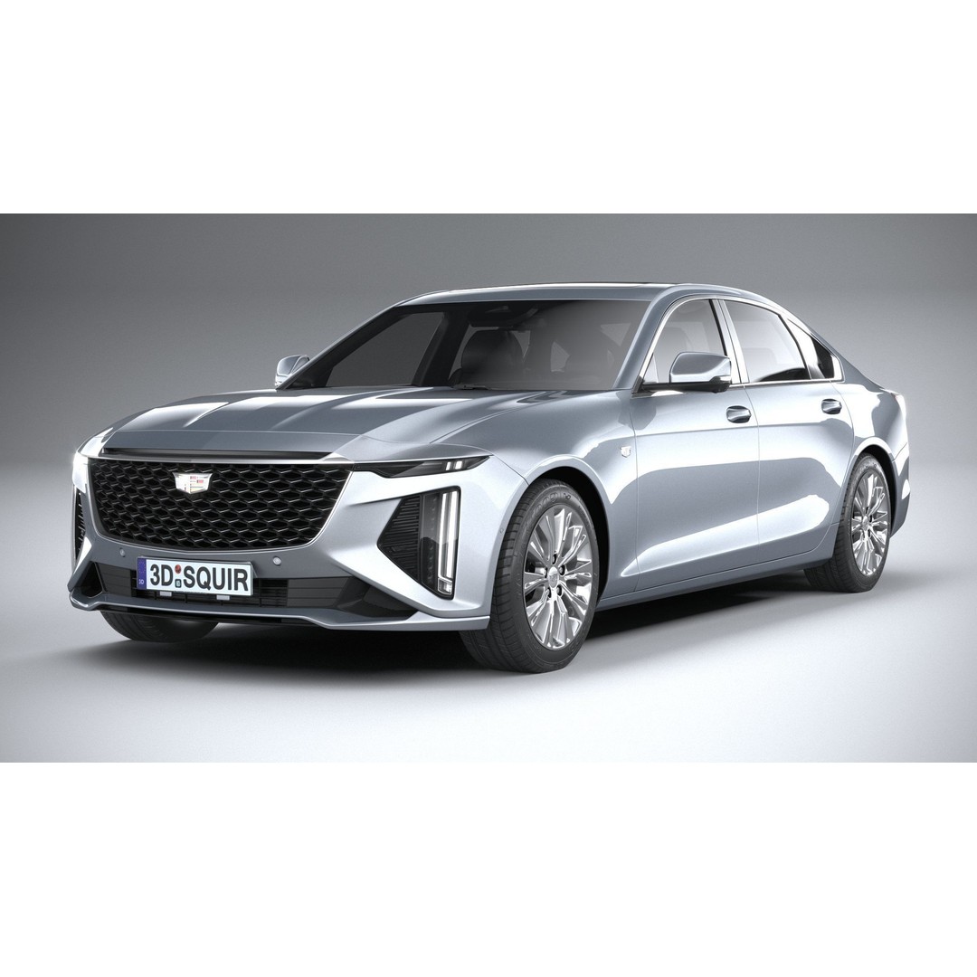 Cadillac CT6 3D Model – High Poly Luxury Sedan, FBX, OBJ - View 4