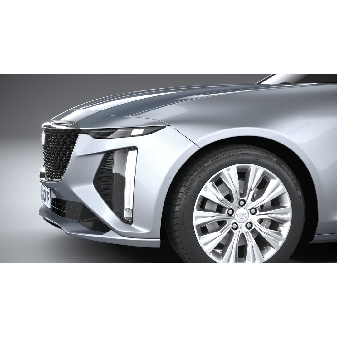 Cadillac CT6 3D Model – High Poly Luxury Sedan, FBX, OBJ - View 5