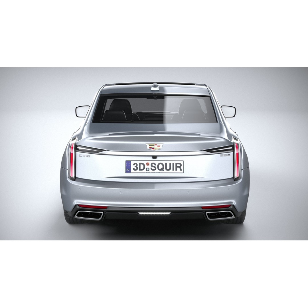 Cadillac CT6 3D Model – High Poly Luxury Sedan, FBX, OBJ - View 6