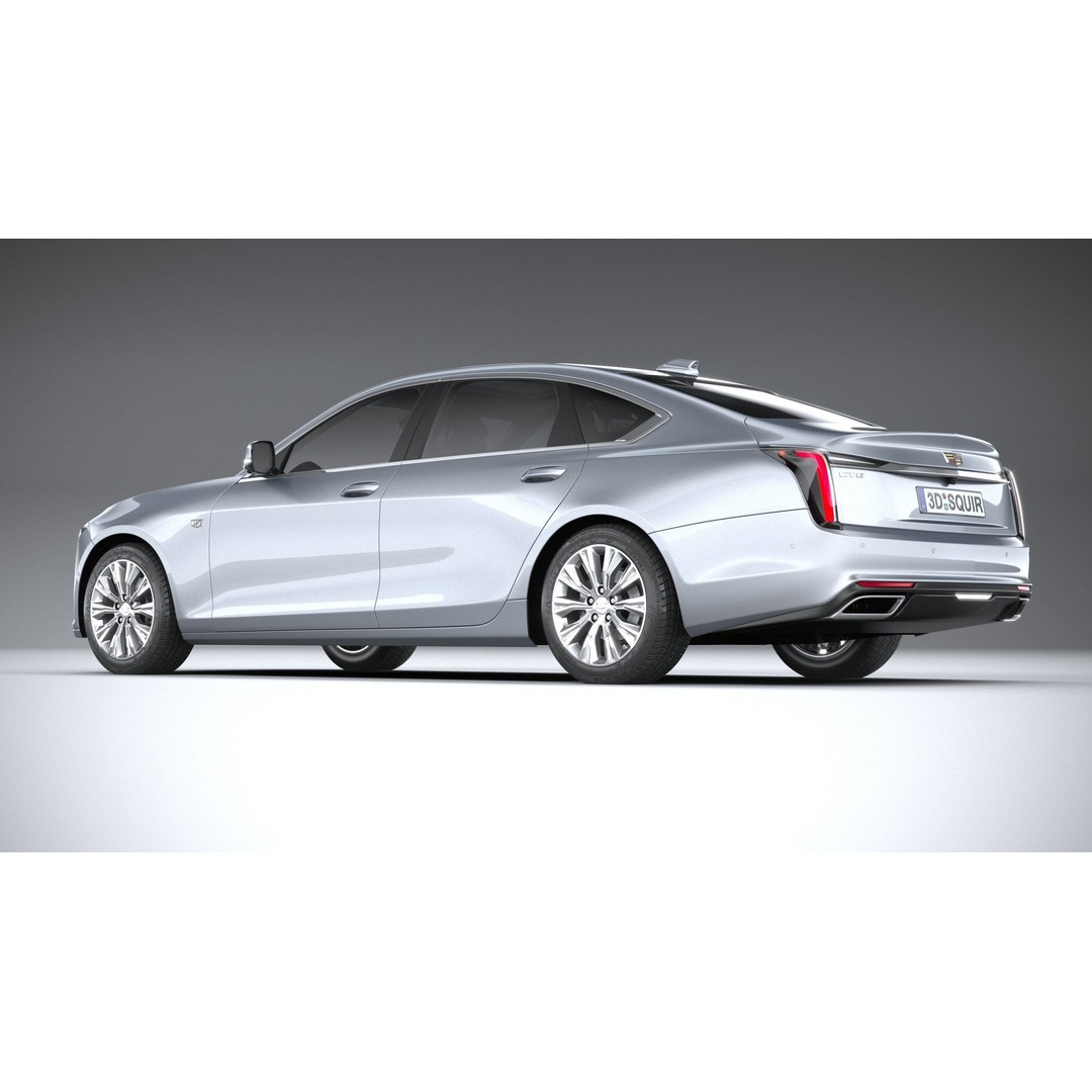 Cadillac CT6 3D Model – High Poly Luxury Sedan, FBX, OBJ - View 7