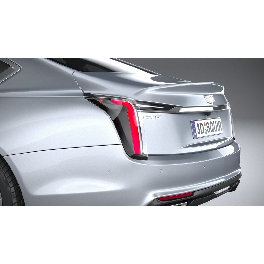 Cadillac CT6 3D Model – High Poly Luxury Sedan, FBX, OBJ - View 8