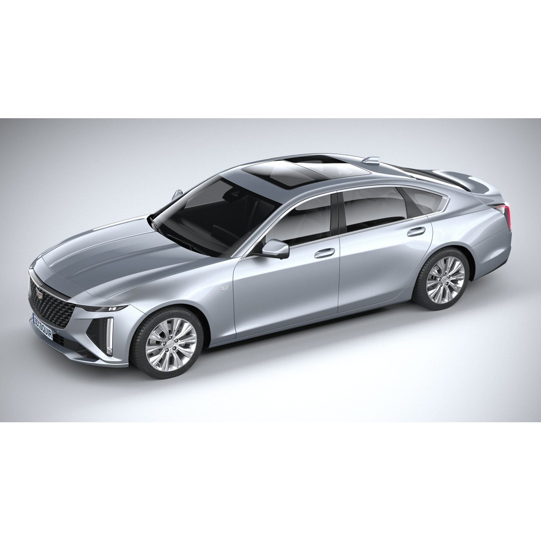 Cadillac CT6 3D Model – High Poly Luxury Sedan, FBX, OBJ - View 9