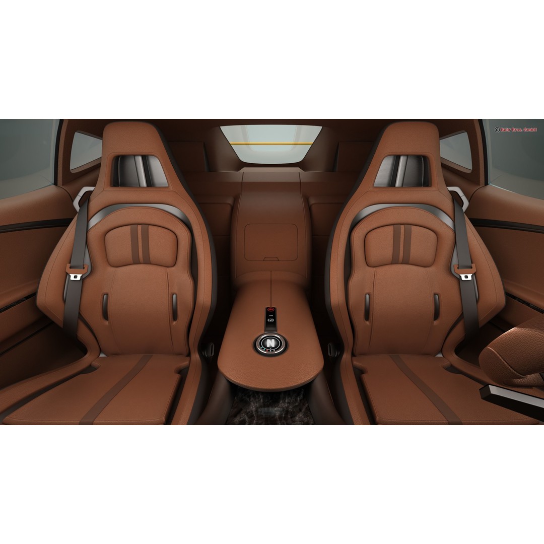 Future EV Supercar 3D Model – High Poly, Animated, PBR Textures, FBX - View 15