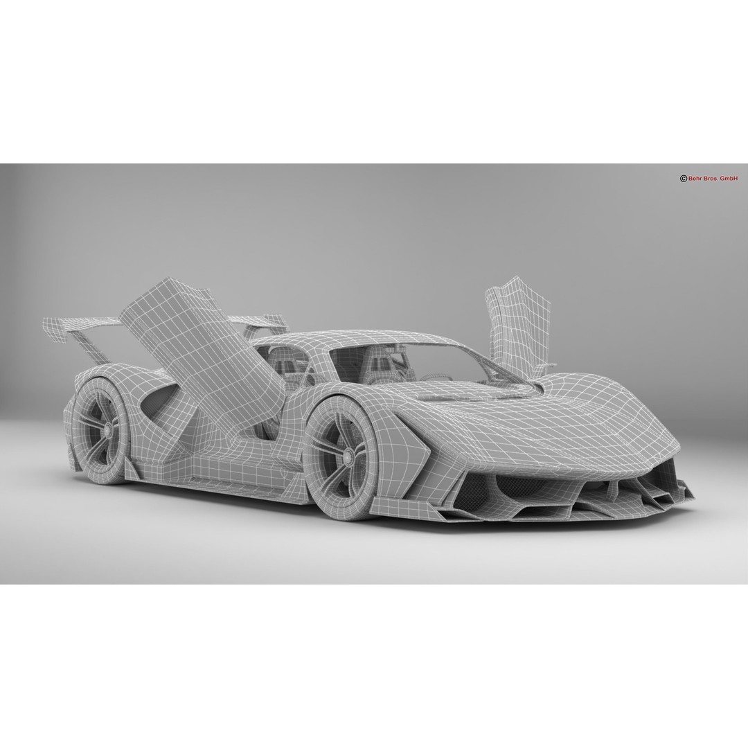 Future EV Supercar 3D Model – High Poly, Animated, PBR Textures, FBX - View 19
