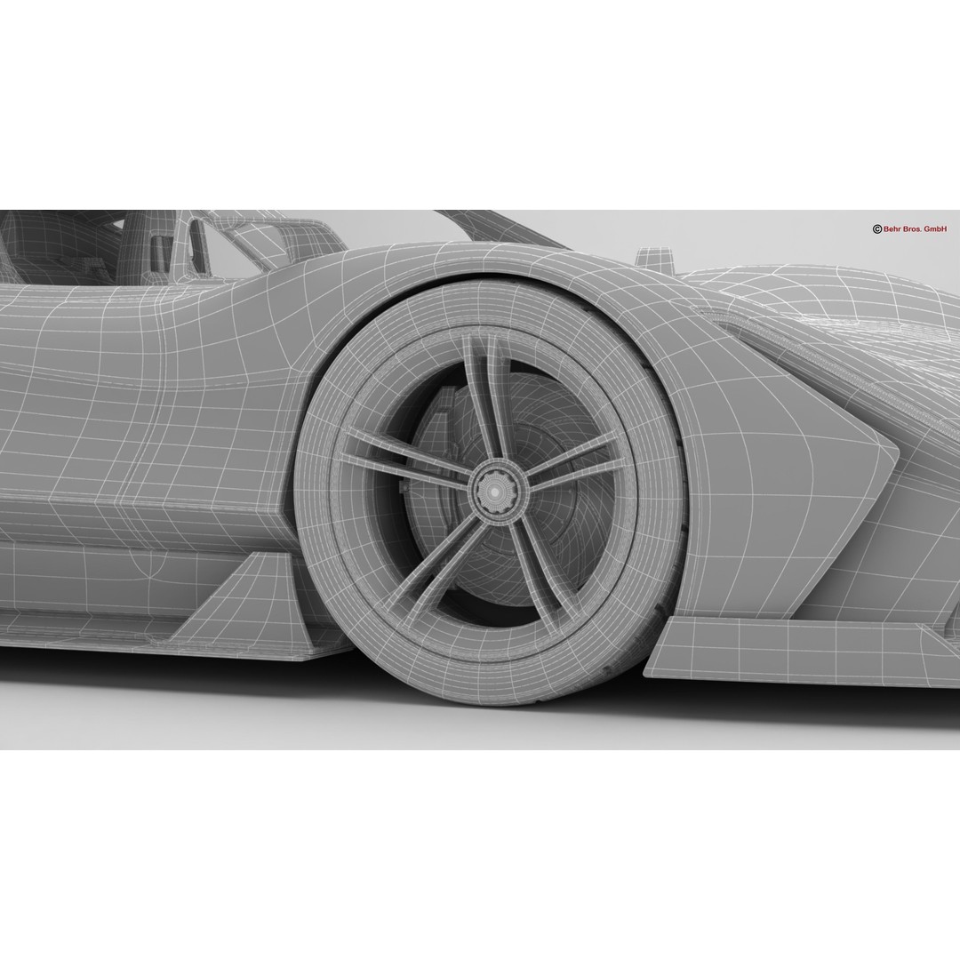 Future EV Supercar 3D Model – High Poly, Animated, PBR Textures, FBX - View 25