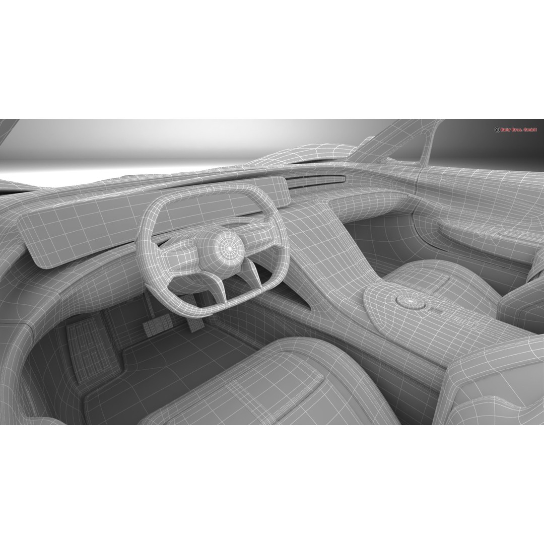 Future EV Supercar 3D Model – High Poly, Animated, PBR Textures, FBX - View 29