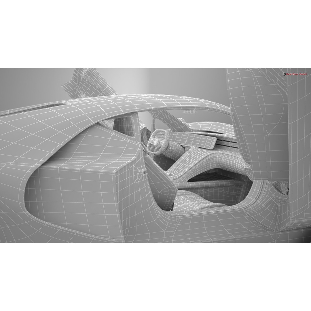 Future EV Supercar 3D Model – High Poly, Animated, PBR Textures, FBX - View 31
