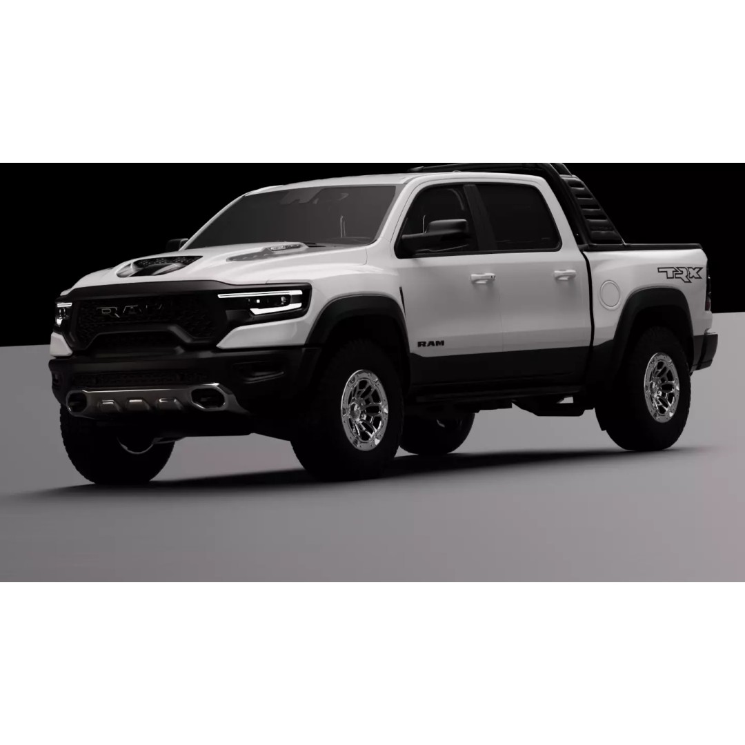 Dodge Ram TRX 3D Model – High-Fidelity Game Asset, FBX - View 25