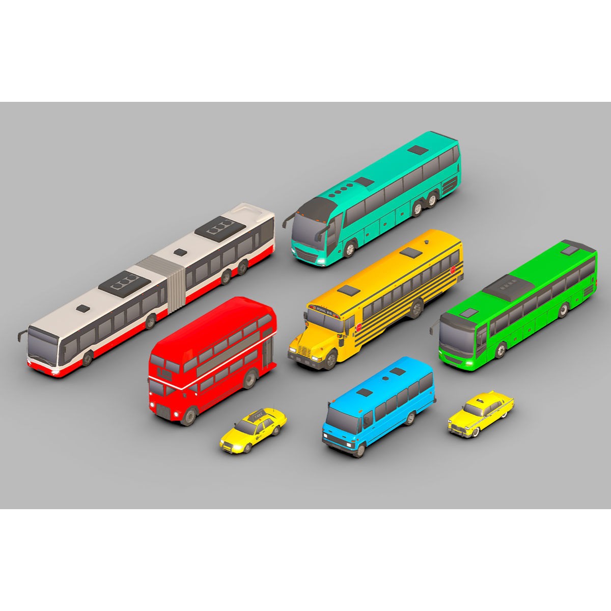 Vehicle Pack - Low-Poly Game-Ready 3D Model - View 13