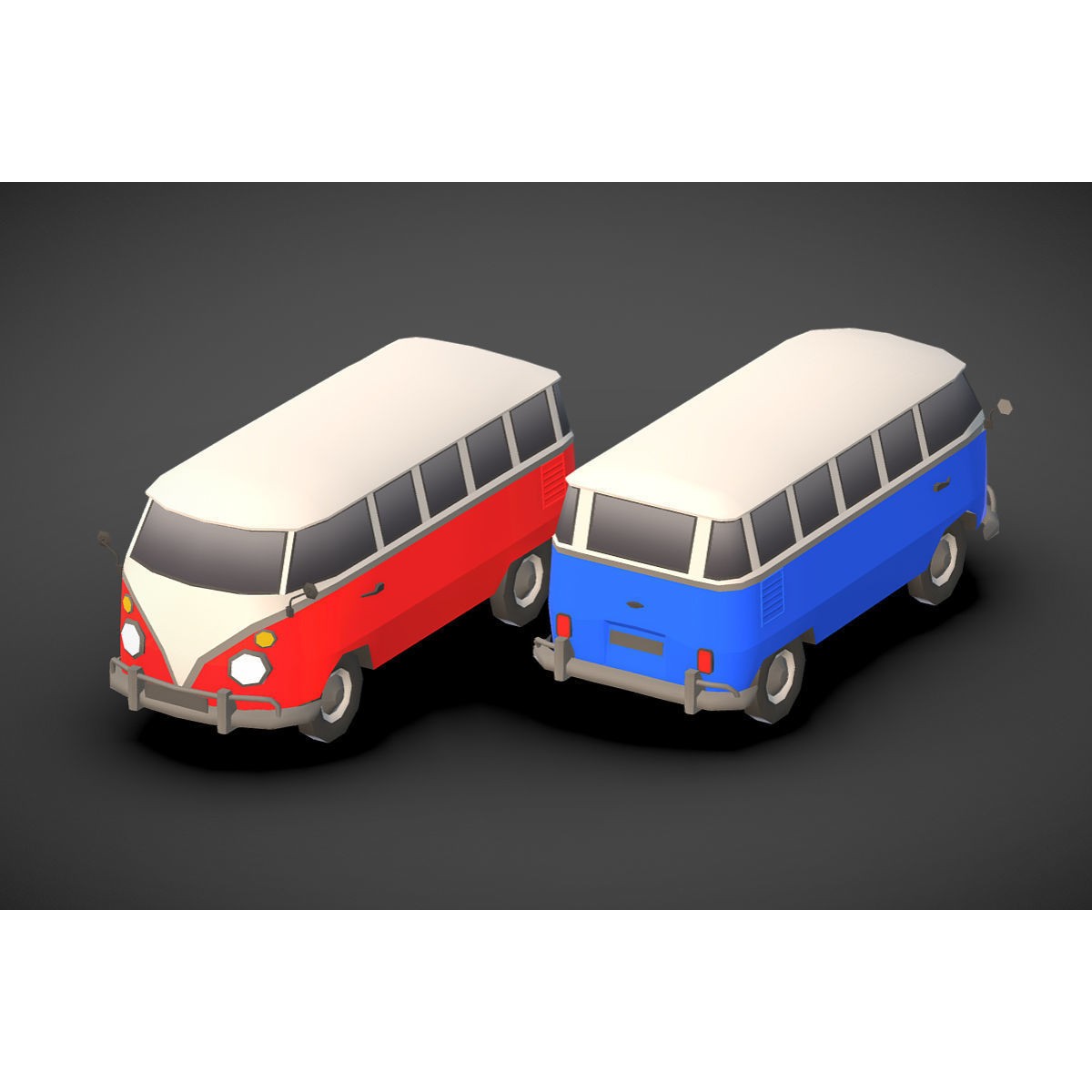 Vehicle Pack - Low-Poly Game-Ready 3D Model - View 20