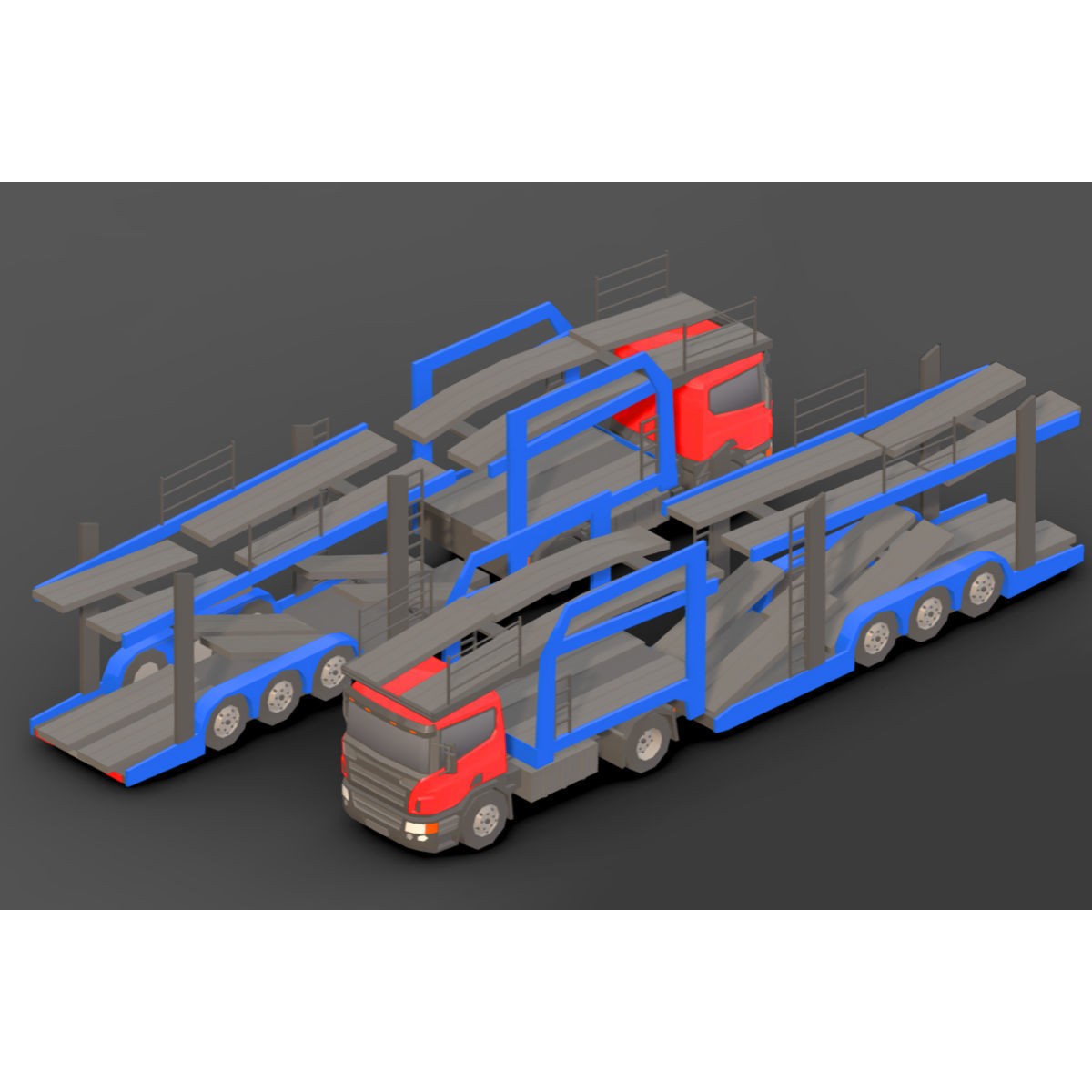 Vehicle Pack - Low-Poly Game-Ready 3D Model - View 24