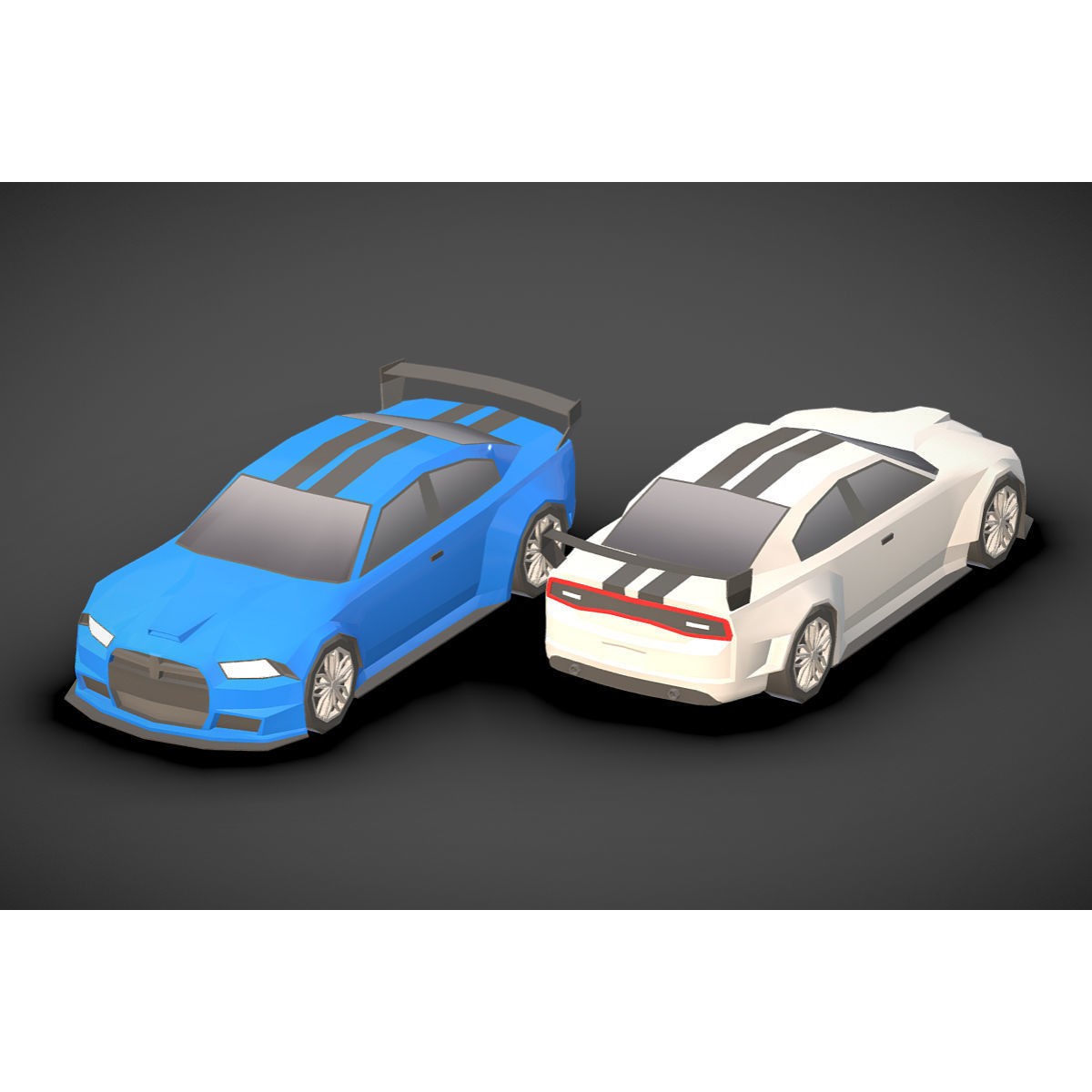 Vehicle Pack - Low-Poly Game-Ready 3D Model - View 45
