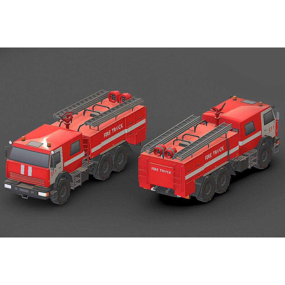 Vehicle Pack - Low-Poly Game-Ready 3D Model - View 64