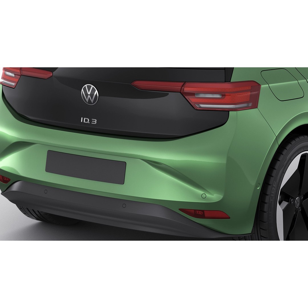 VW ID3 2024 3D Model – Detailed Compact Hatchback, FBX, OBJ, Blender - View 11