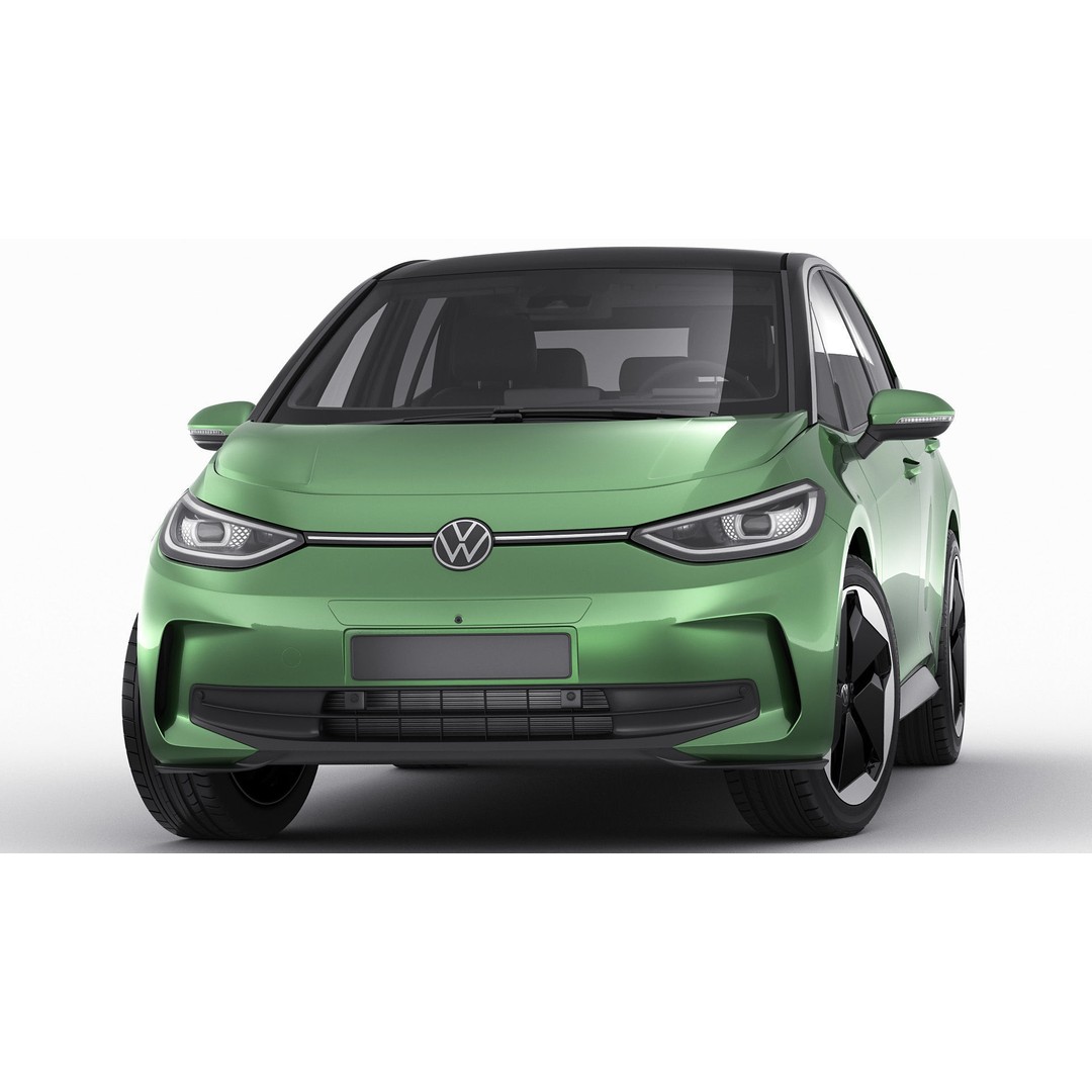 VW ID3 2024 3D Model – Detailed Compact Hatchback, FBX, OBJ, Blender - View 18
