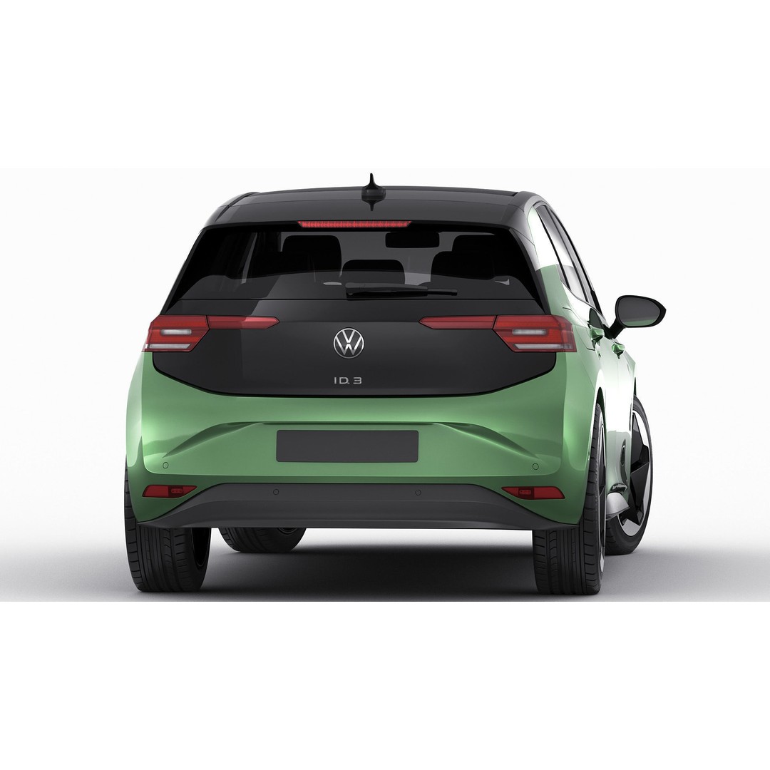 VW ID3 2024 3D Model – Detailed Compact Hatchback, FBX, OBJ, Blender - View 19