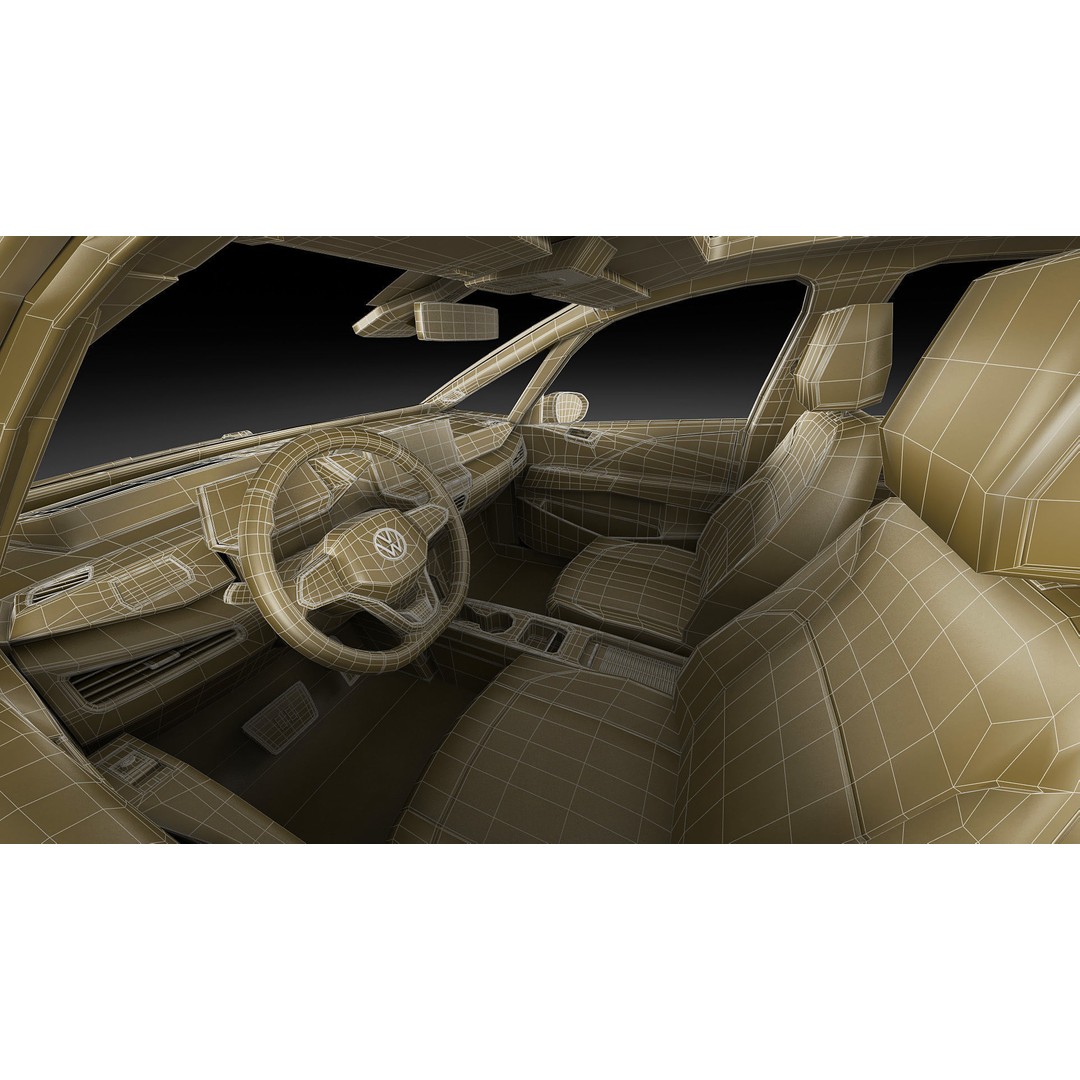 VW ID3 2024 3D Model – Detailed Compact Hatchback, FBX, OBJ, Blender - View 32