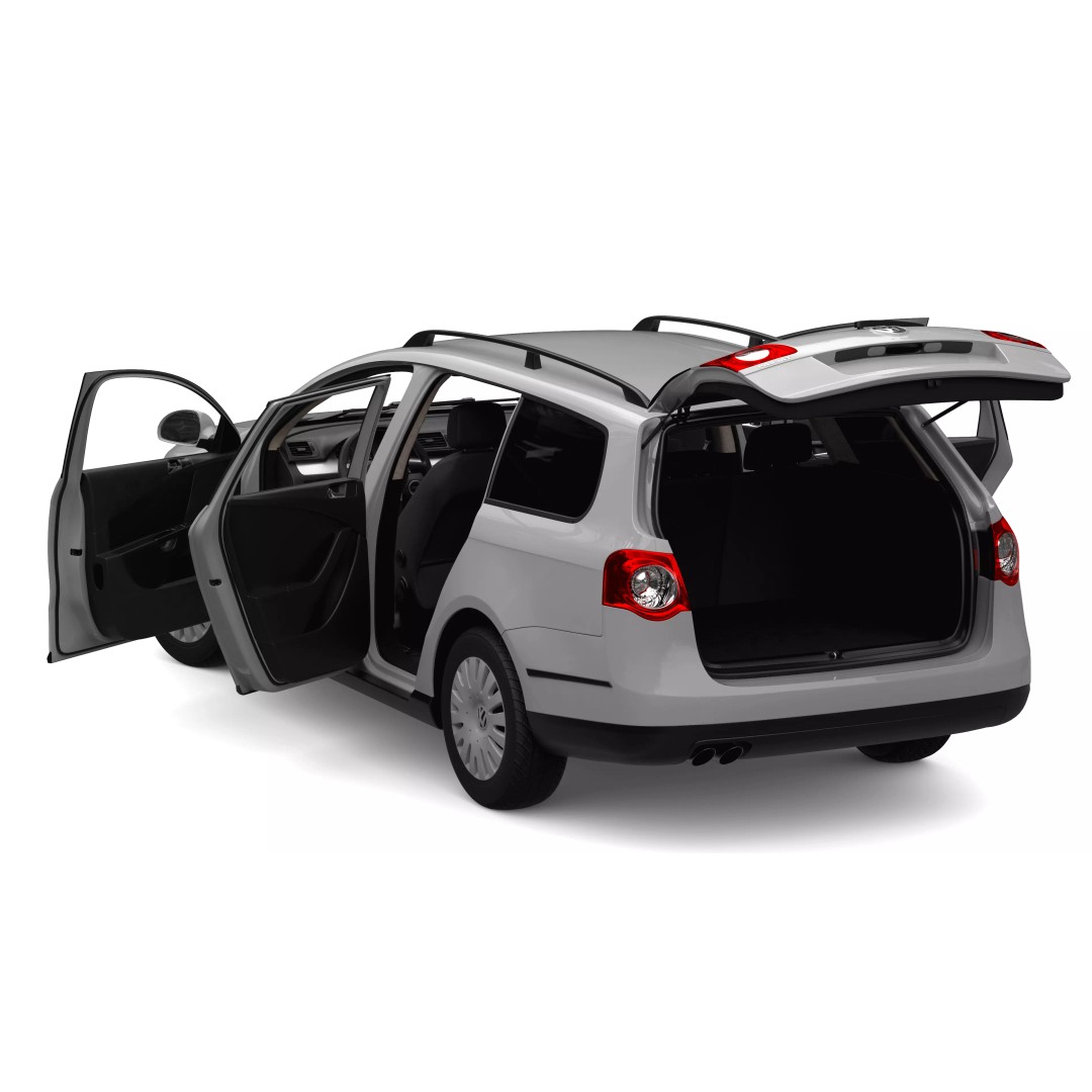VW Passat B6 3D Model – High Poly Interior, FBX & Blender - View 3