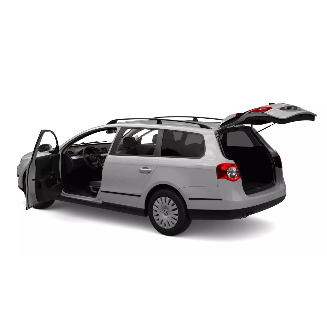 VW Passat B6 3D Model – High Poly Interior, FBX & Blender - View 4