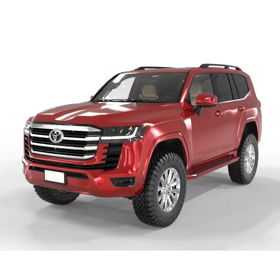 Toyota Land Cruiser 300 ZX V6 3D Model – High Poly Game Asset, FBX, OBJ - View 2