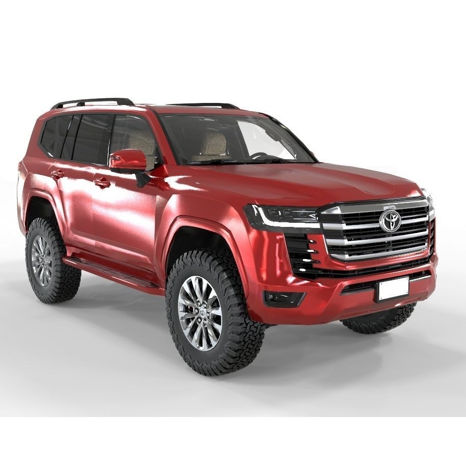 Toyota Land Cruiser 300 ZX V6 3D Model – High Poly Game Asset, FBX, OBJ - View 7