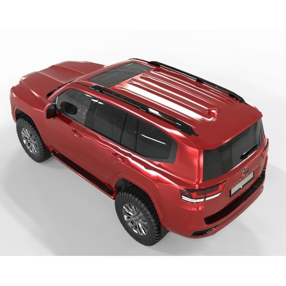 Toyota Land Cruiser 300 ZX V6 3D Model – High Poly Game Asset, FBX, OBJ - View 8