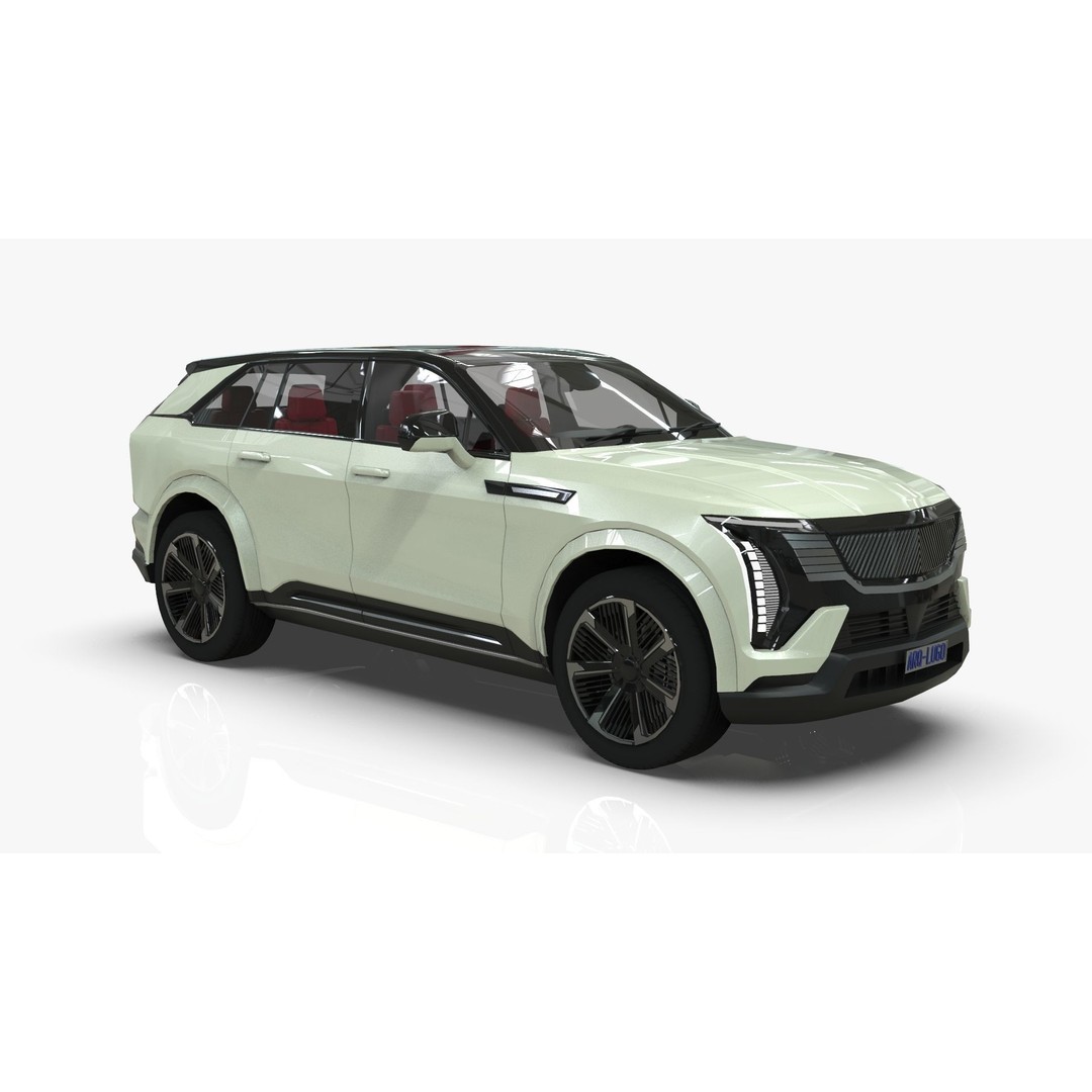 Cadillac Escalade IQ 2024 3D Model – Low Poly Game Asset, Blender - View 10