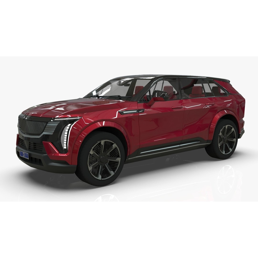 Cadillac Escalade IQ 2024 3D Model – Low Poly Game Asset, Blender - View 12
