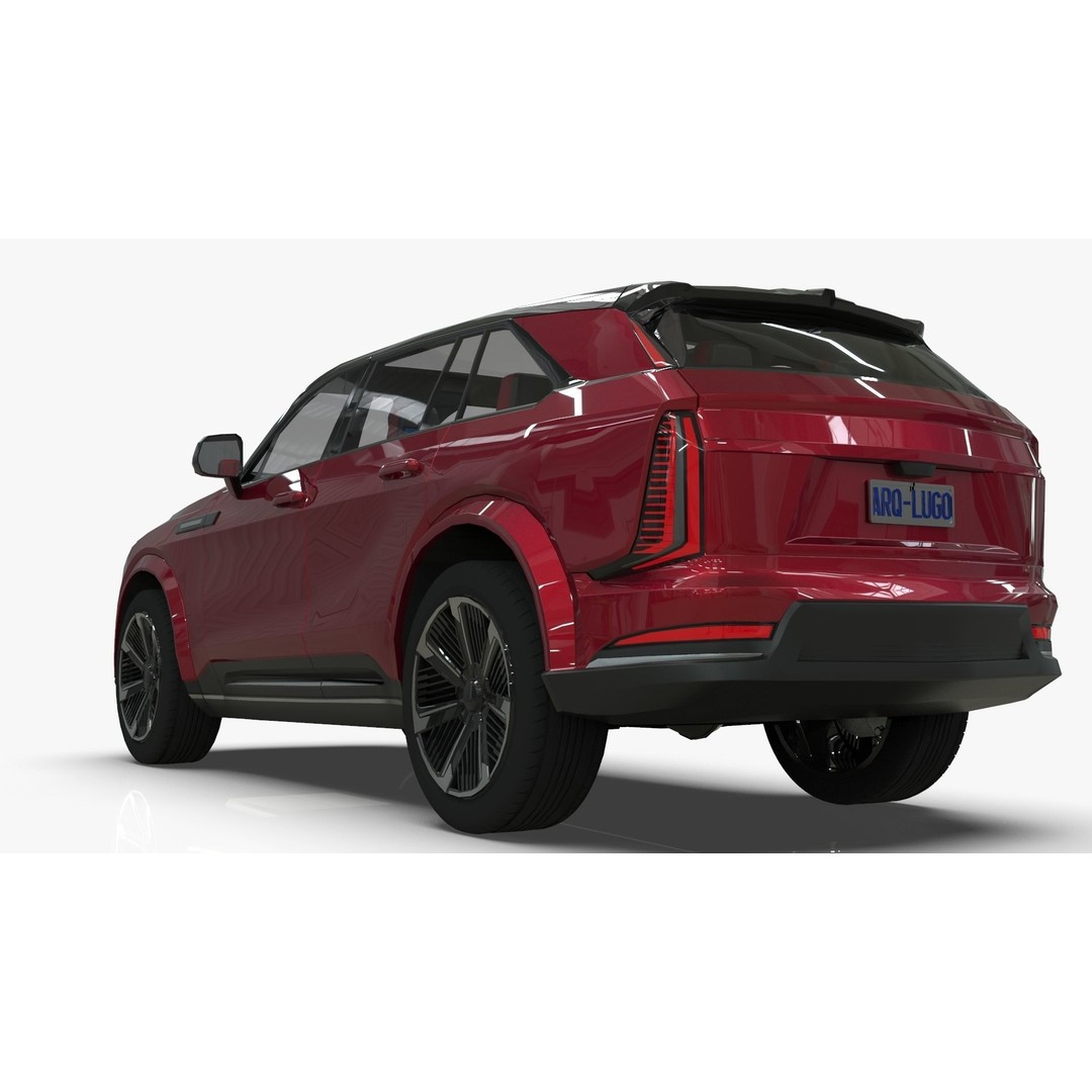 Cadillac Escalade IQ 2024 3D Model – Low Poly Game Asset, Blender - View 13