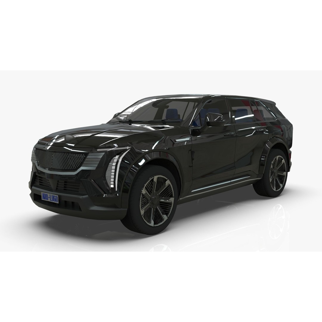 Cadillac Escalade IQ 2024 3D Model – Low Poly Game Asset, Blender - View 15
