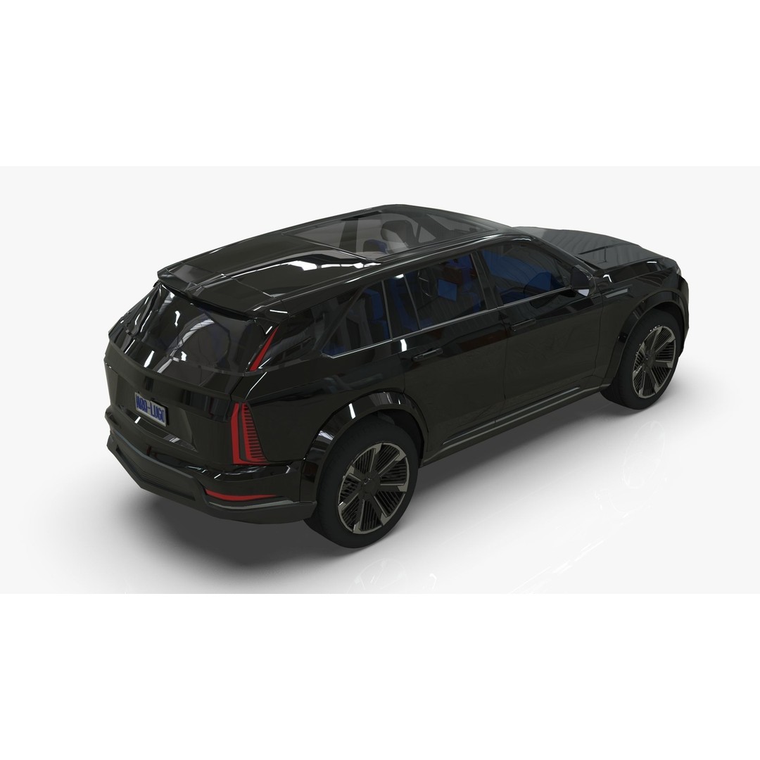 Cadillac Escalade IQ 2024 3D Model – Low Poly Game Asset, Blender - View 16