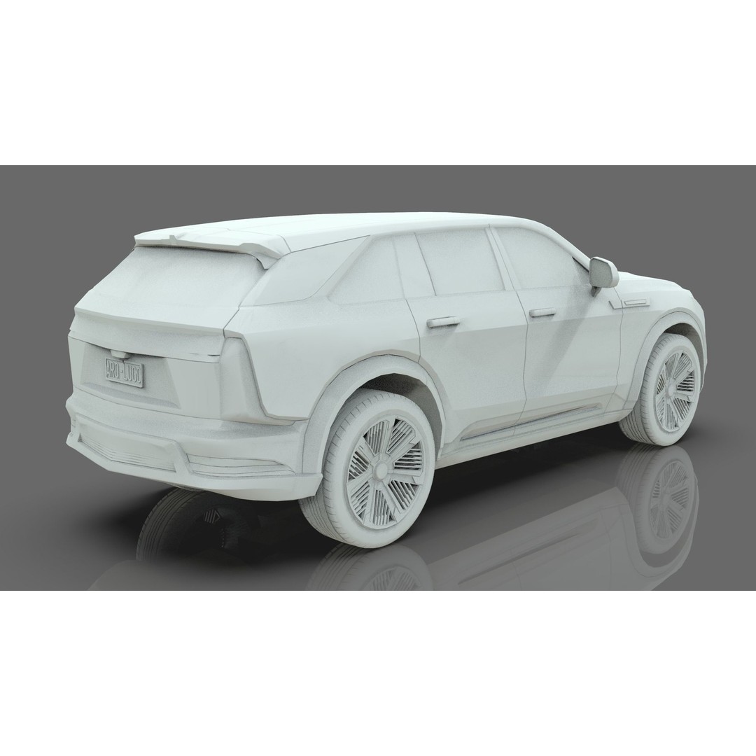 Cadillac Escalade IQ 2024 3D Model – Low Poly Game Asset, Blender - View 18