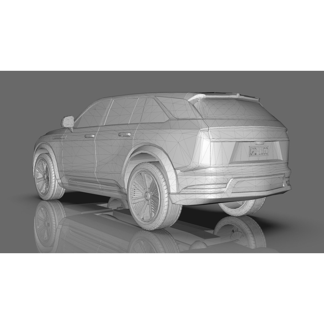 Cadillac Escalade IQ 2024 3D Model – Low Poly Game Asset, Blender - View 21